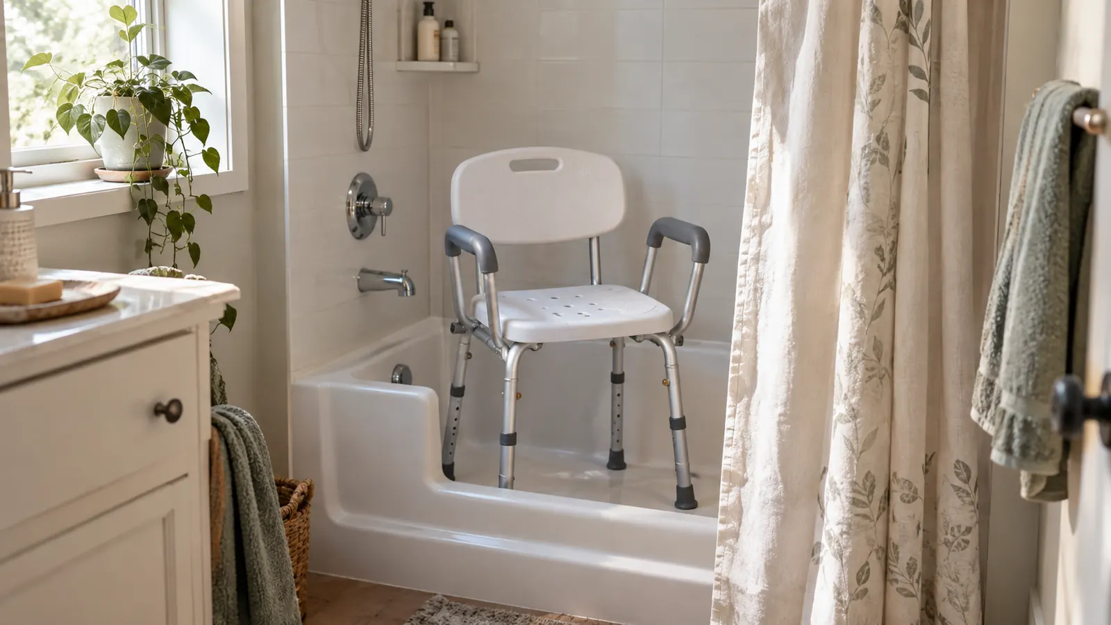 How to Shower Safely at Home With a Shower Chair